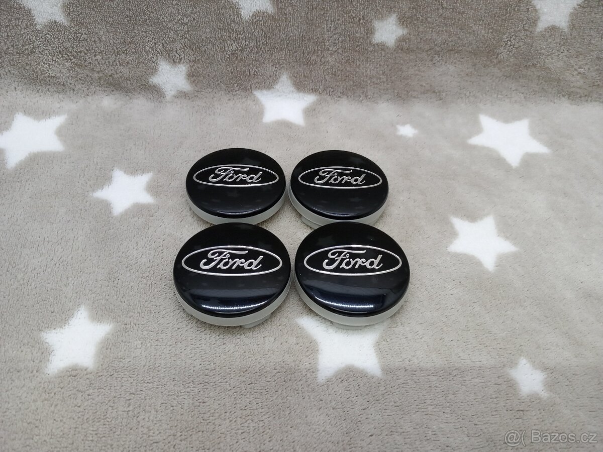 Středové krytky Ford, 54x52mm Černé - 3