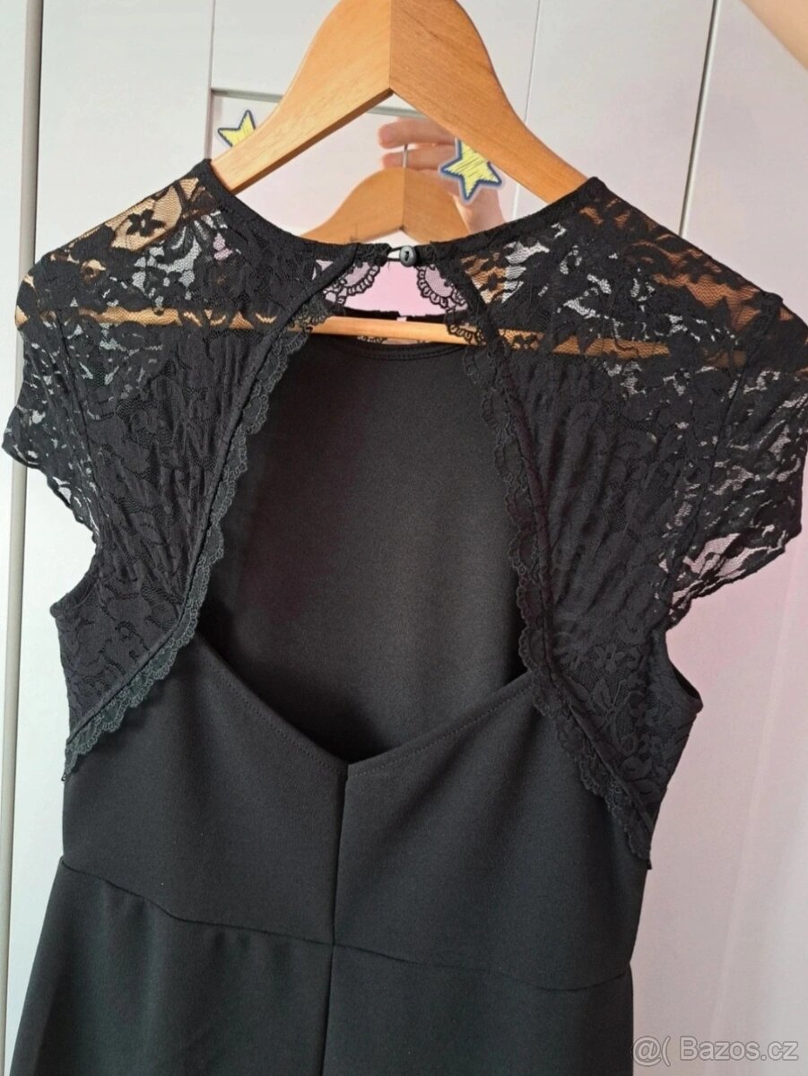 Nové černé šaty vel.38 - 3