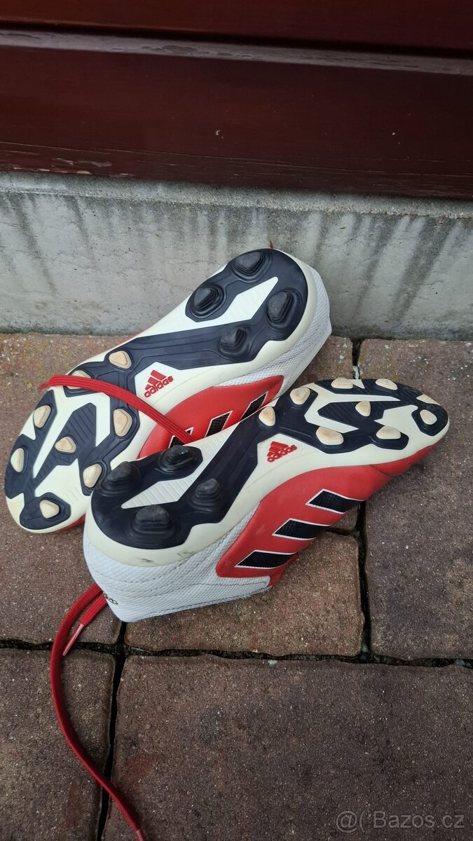 Dětské kopačky Adidas Copa, bílo-červené, vel. 35 - 3