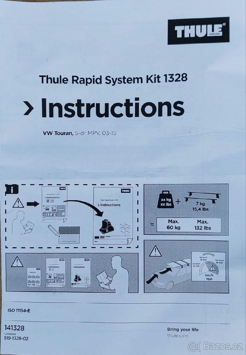 Kit Thule 1328 - Volkswagen Touran 03-15 - 3