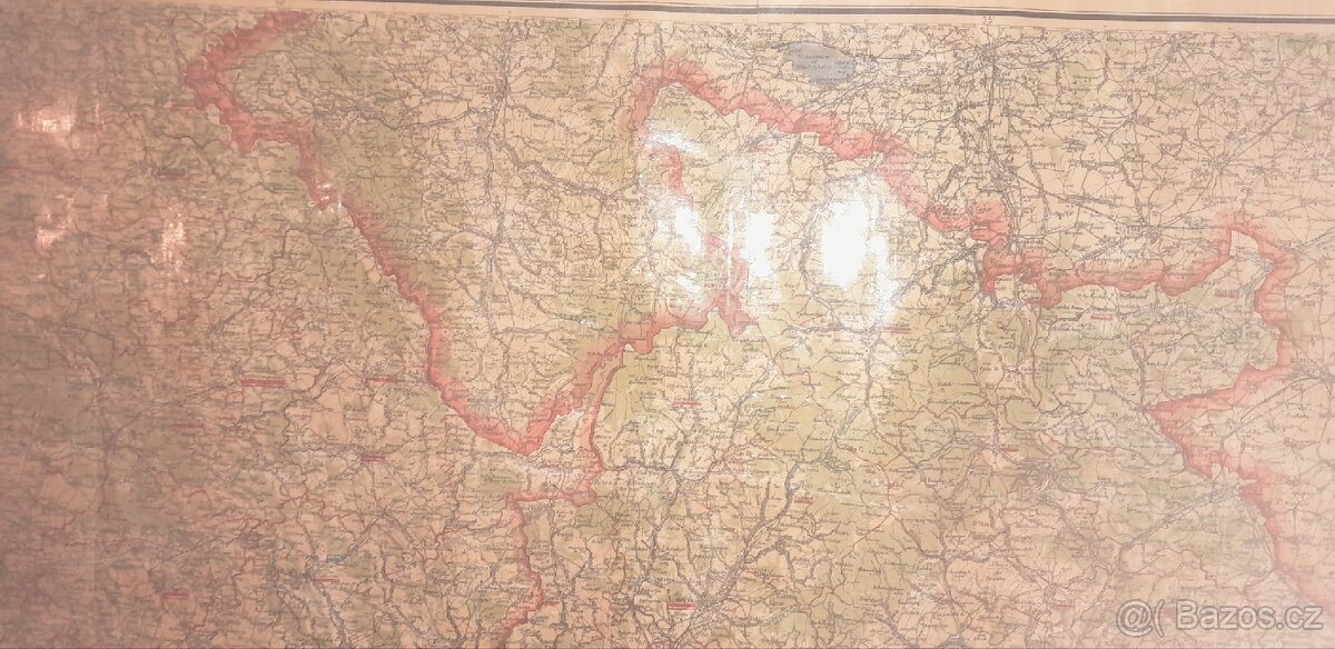 Stará mapa Moravy z roku cca 1930 - 3