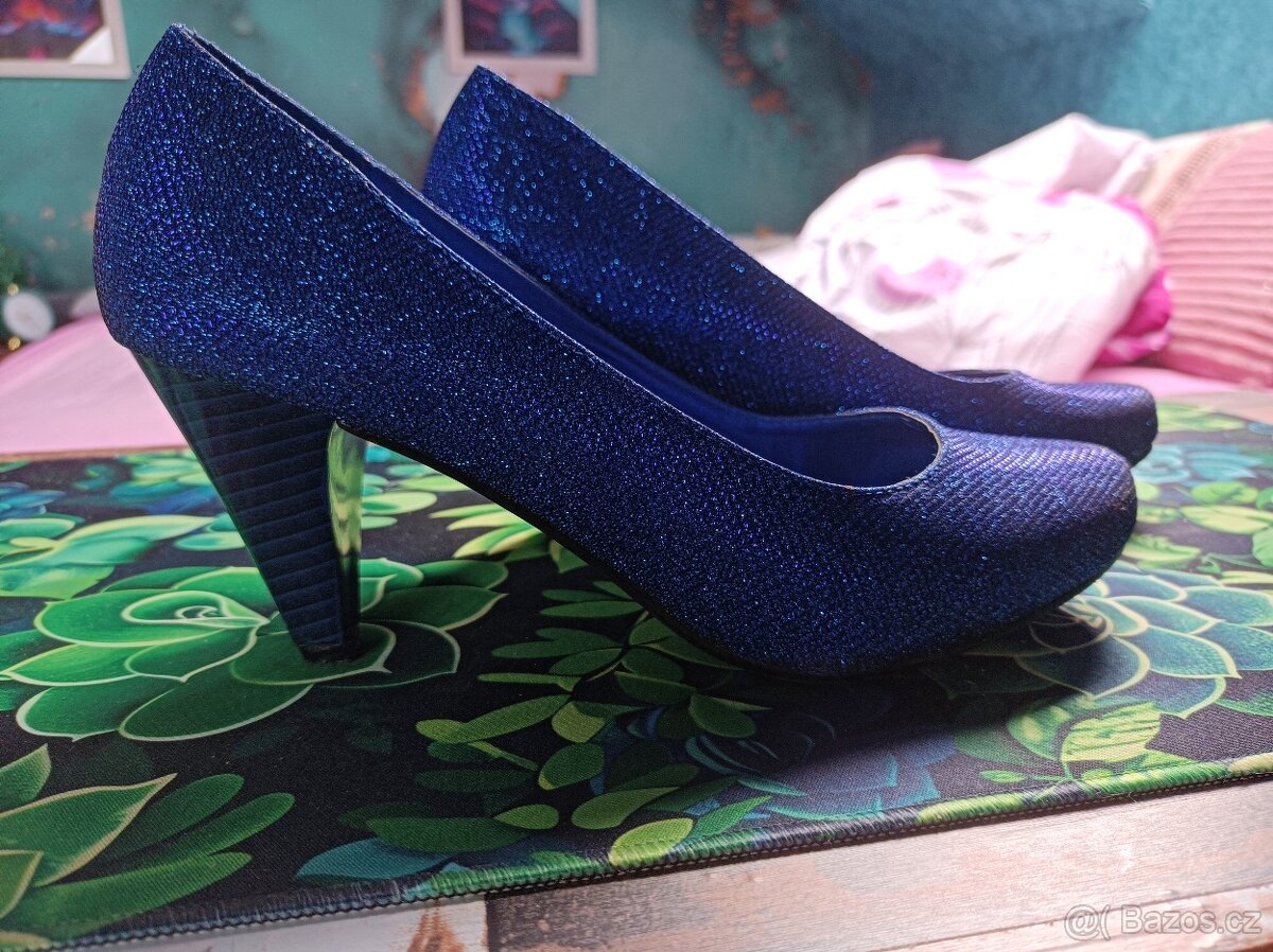 Plesové modré lodičky - 3