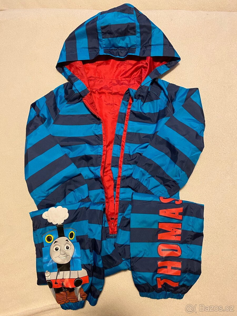 Prodám overal - mašinka Tomáš, vel. 110 - 3