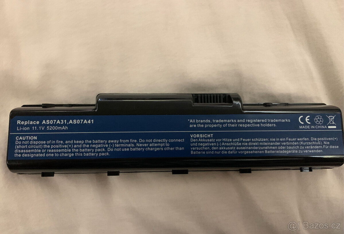 baterie AS07A31-AS07A71 pro notebooky Acer Aspire (2hod) - 3
