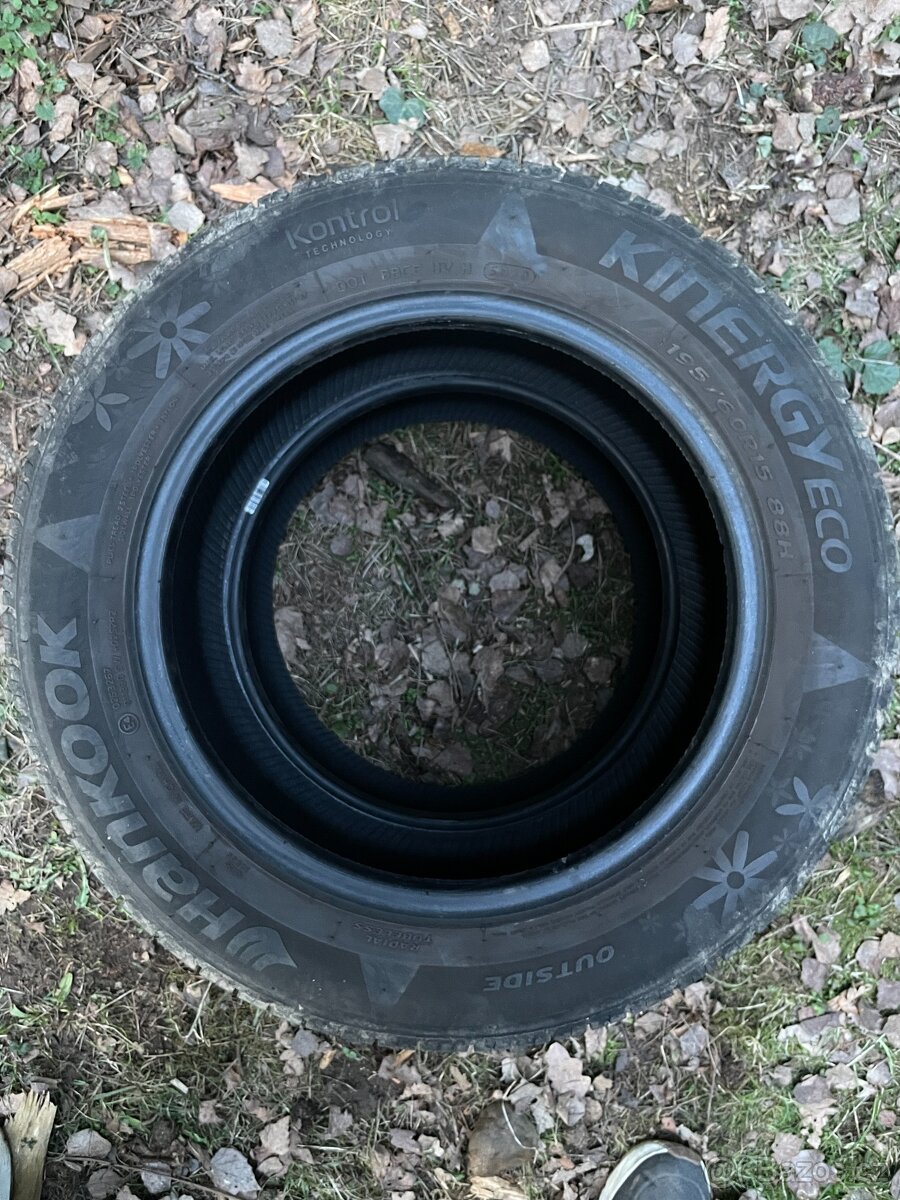 195/60/15 Hankook dvě letní pneu - 3