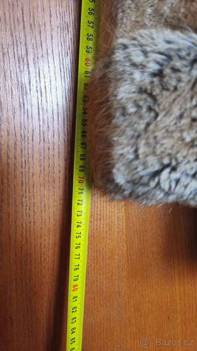 dámský krátký kožich rezavé barvy - 3