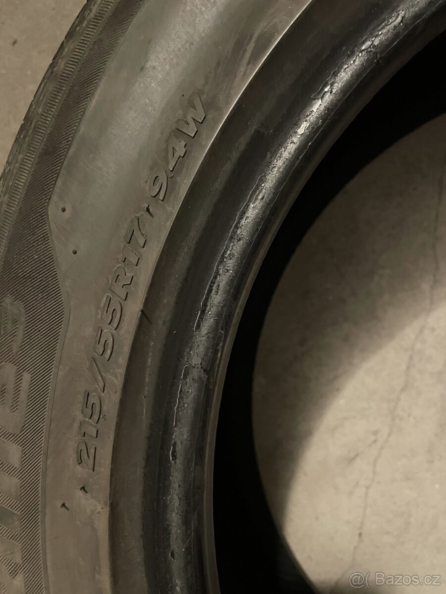 4ks letní pneu 215/55 R17 Hankook (DOT 4416)celá sada za 300 - 3