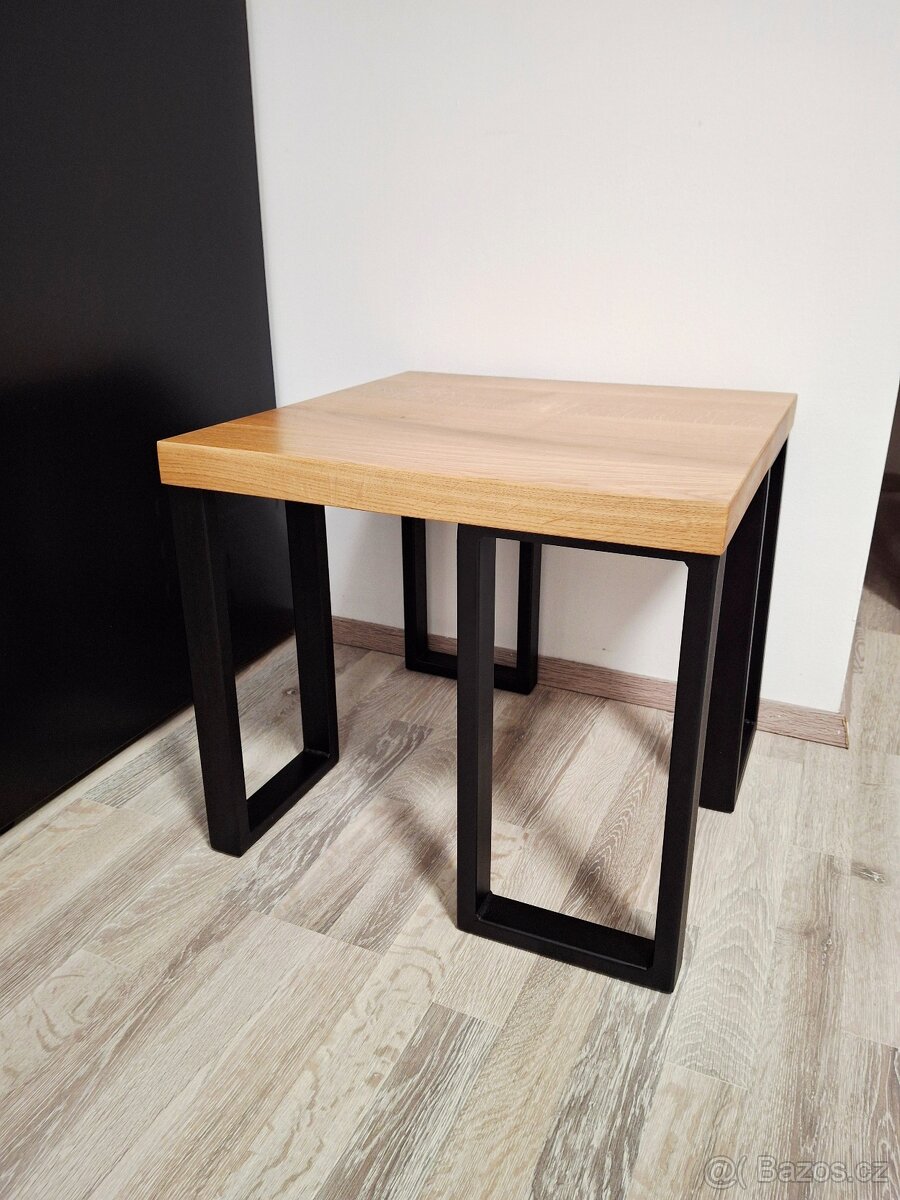 Designový dubový stolek - 3