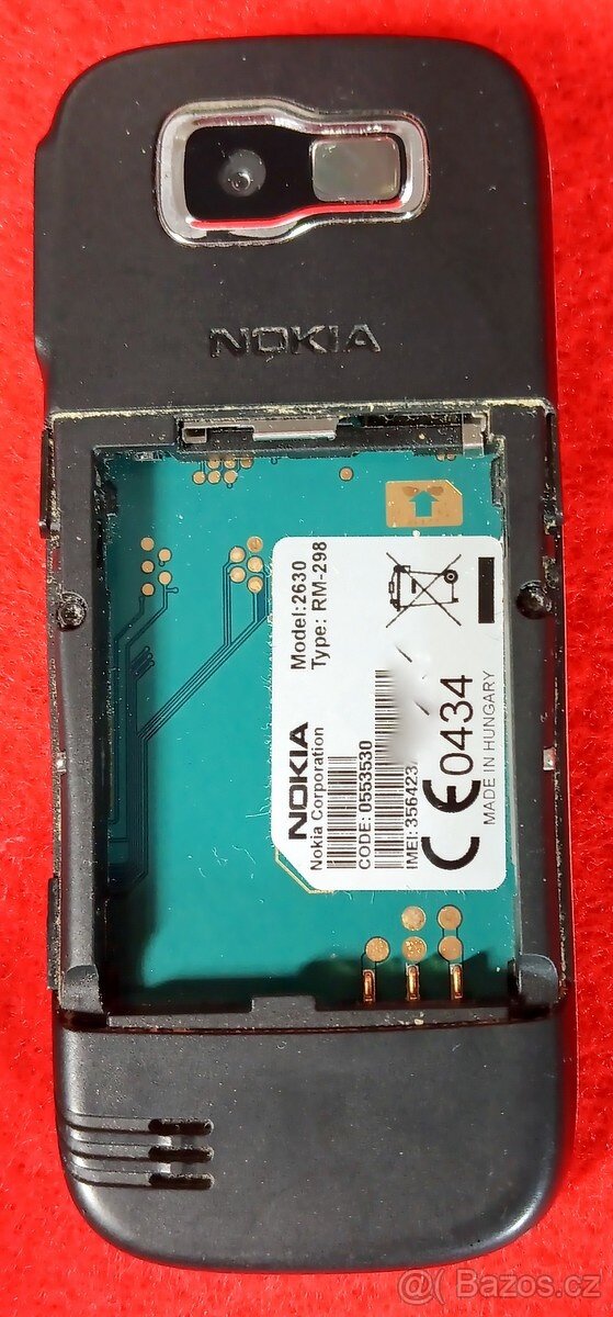 mobilni telefon Nokia 2630, black, rok 2009, sluchatka, nabi - 3