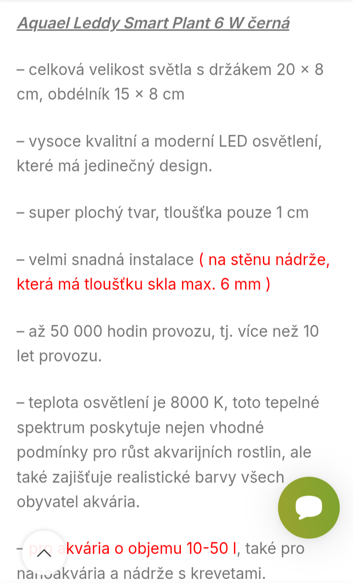LED osvětlení do akvária 6 W - 3