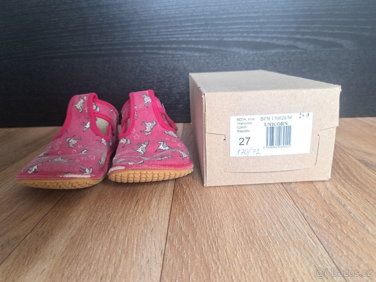 Dětské bačkory BEDA vel. 27 - 3