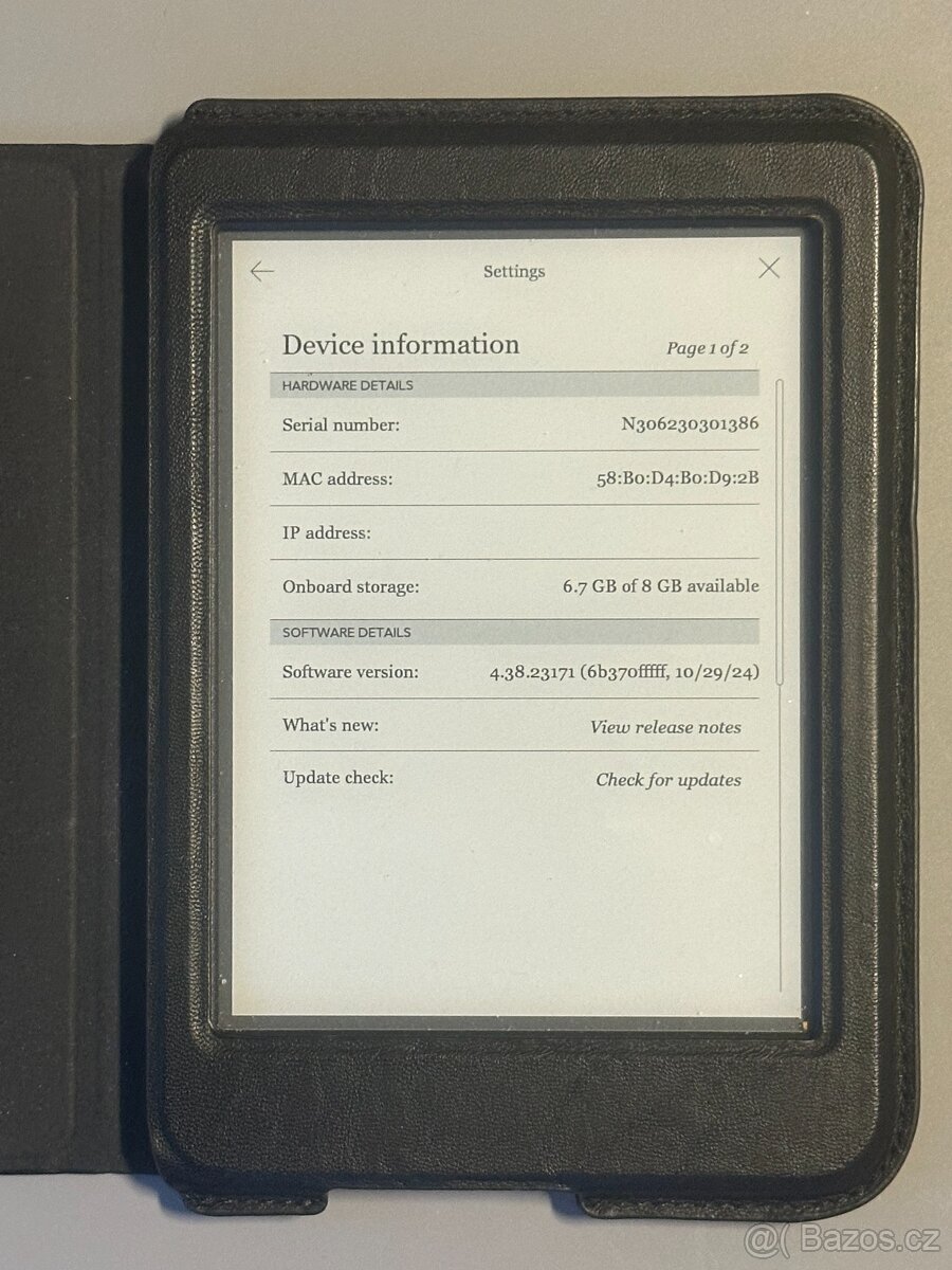 Čtečka elektronických knih Kobo Nia 8GB černá + obal - 3