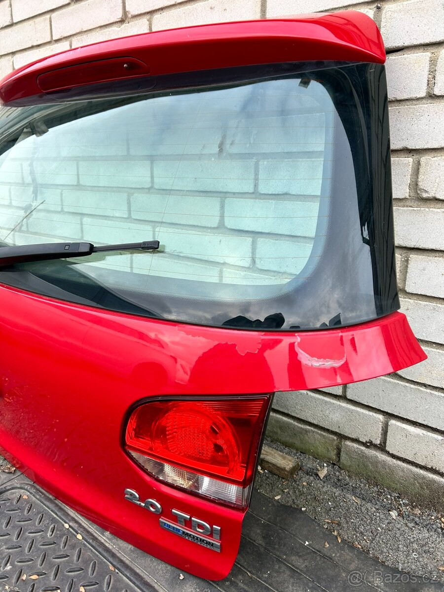 Páté dveře červené Golf VI krátký - 3