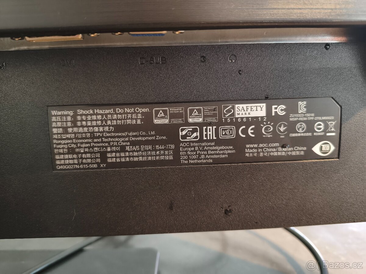 AOC monitor fullhd 27" - 3