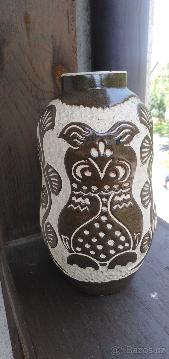 Krásná velká keramická retro váza - Ferdiš Duša - 3
