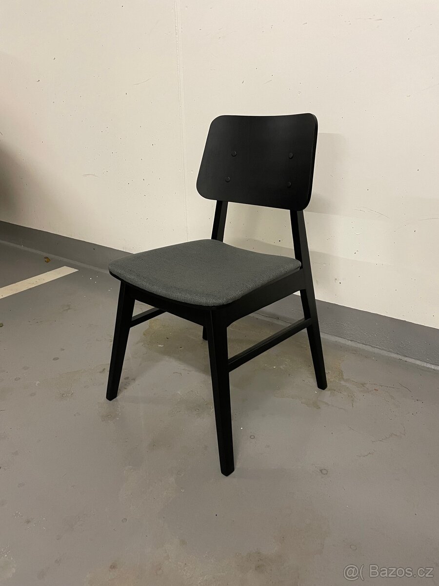 ČERNÁ DUBOVÁ JÍDELNÍ ŽIDLE - 3