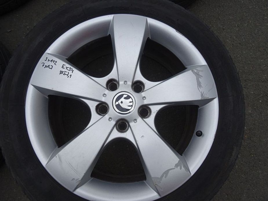 Alu disky origo Škoda, 17", 5x112,ET 54, letní sada - 3