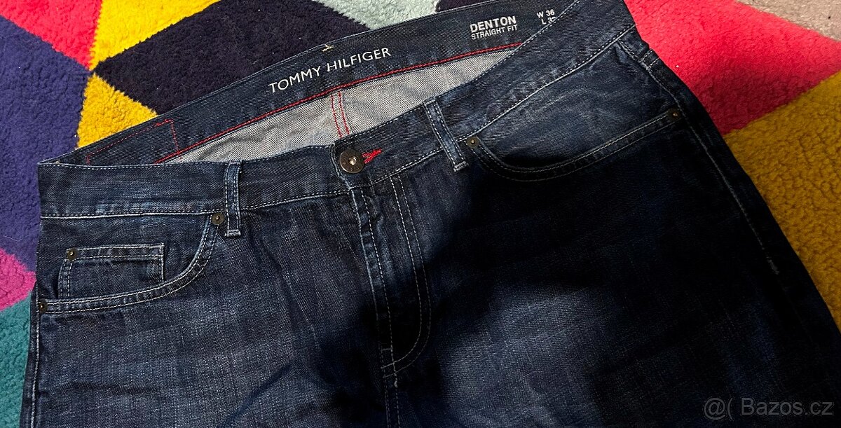 TOMMY HILFIGER DENTON W 36 L 32 XL PÁNSKÉ JEANS -RIFLE - 3