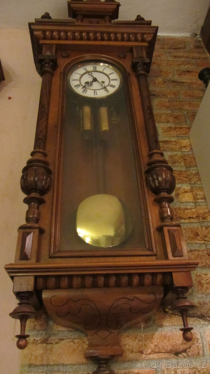 dvouzávažové hodiny Gustav Becker - 3