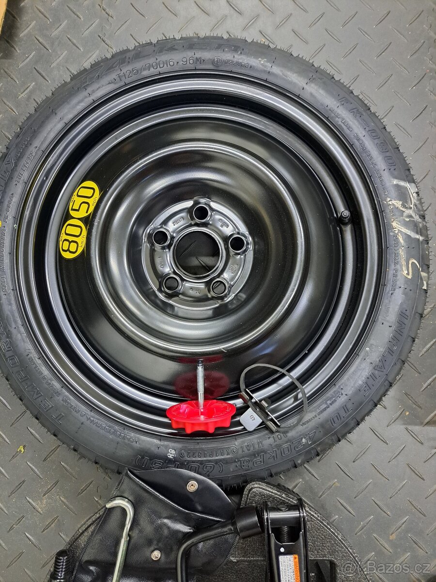 Dojezdové kolo Toyota Yaris 5x100x54,1 pneu 125/70 R16 - 3