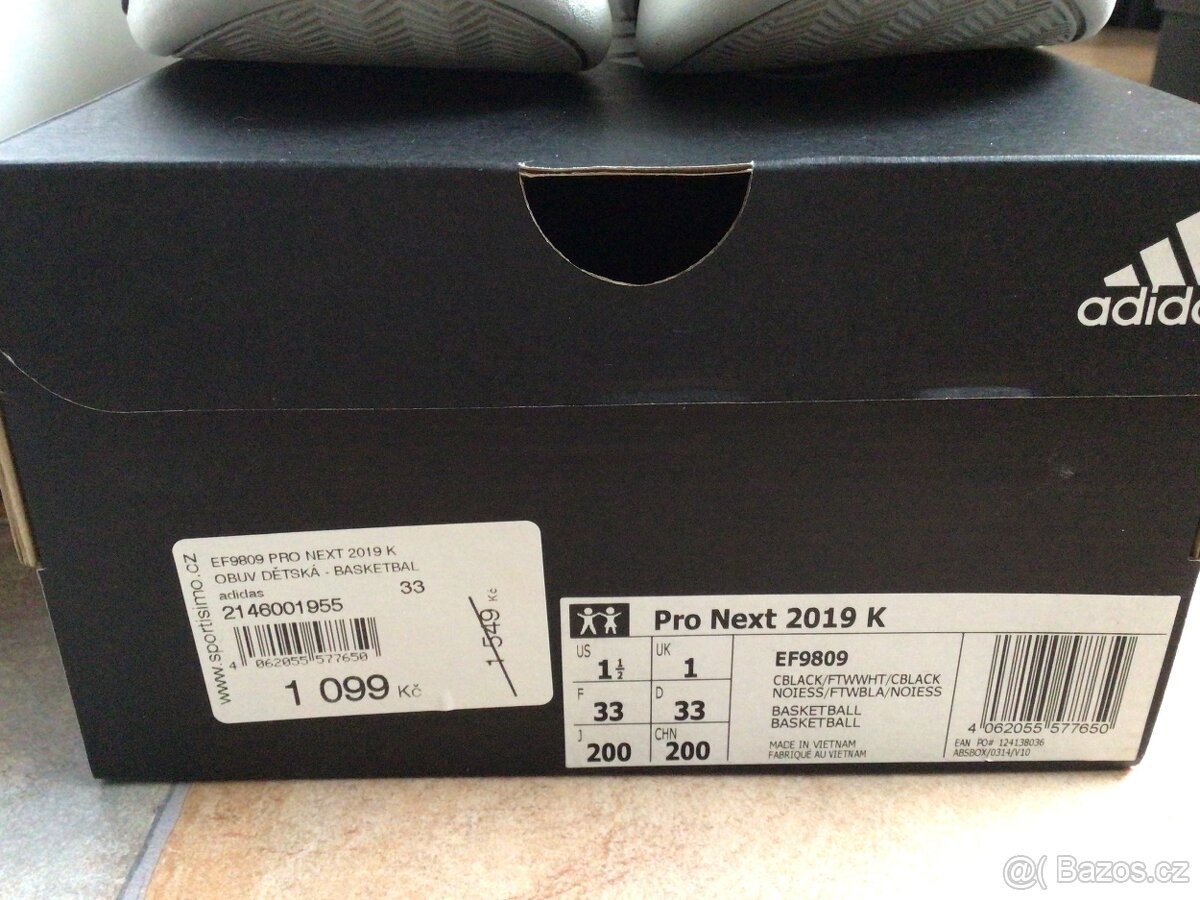 Klučiči boty adidas vel 33 - 3