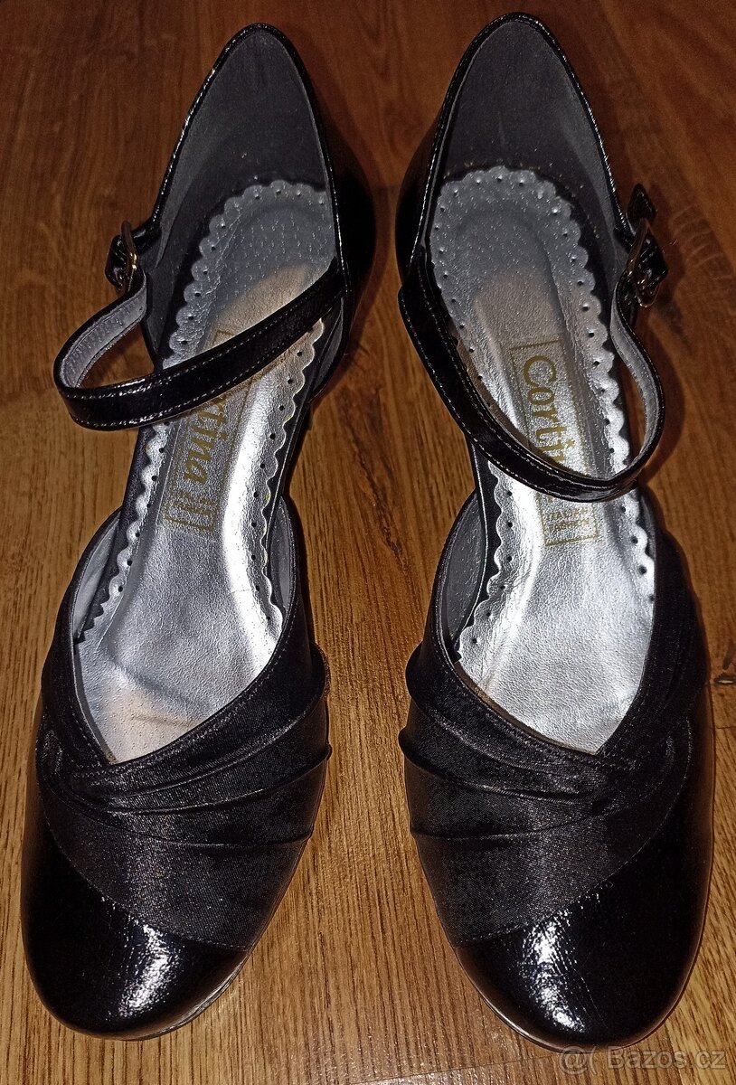 NOVÉ ČERNÉ LODIČKY - CORTINA - VEL.36============= - 3