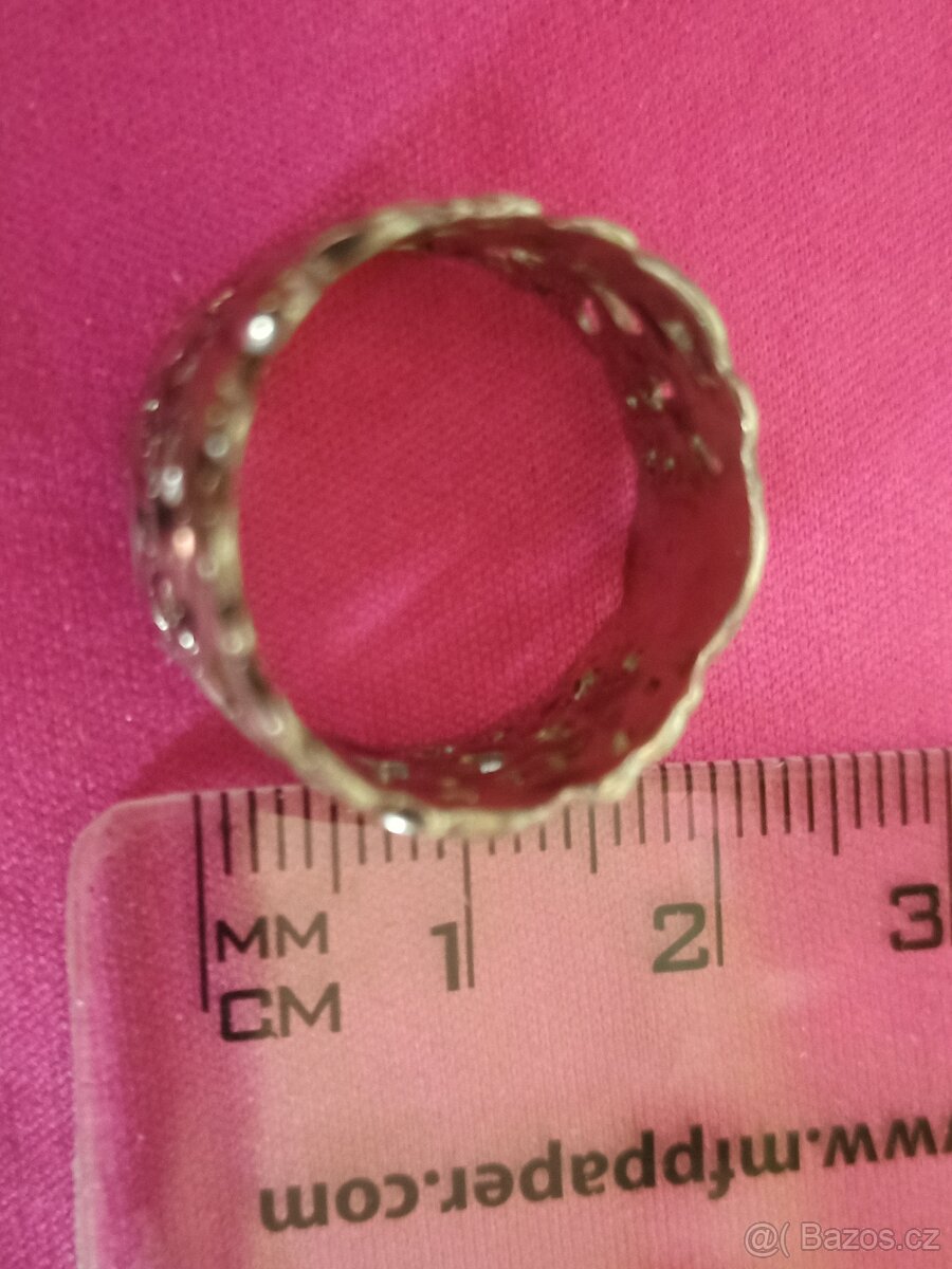 Prsten masivní stříbrný - 3