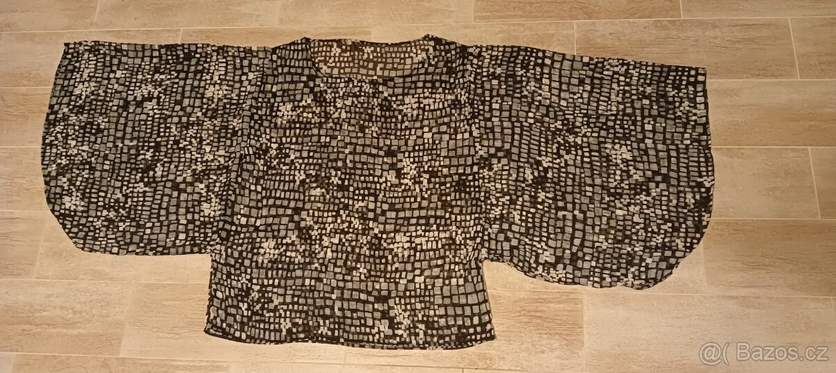 halenka černá šedá - 3