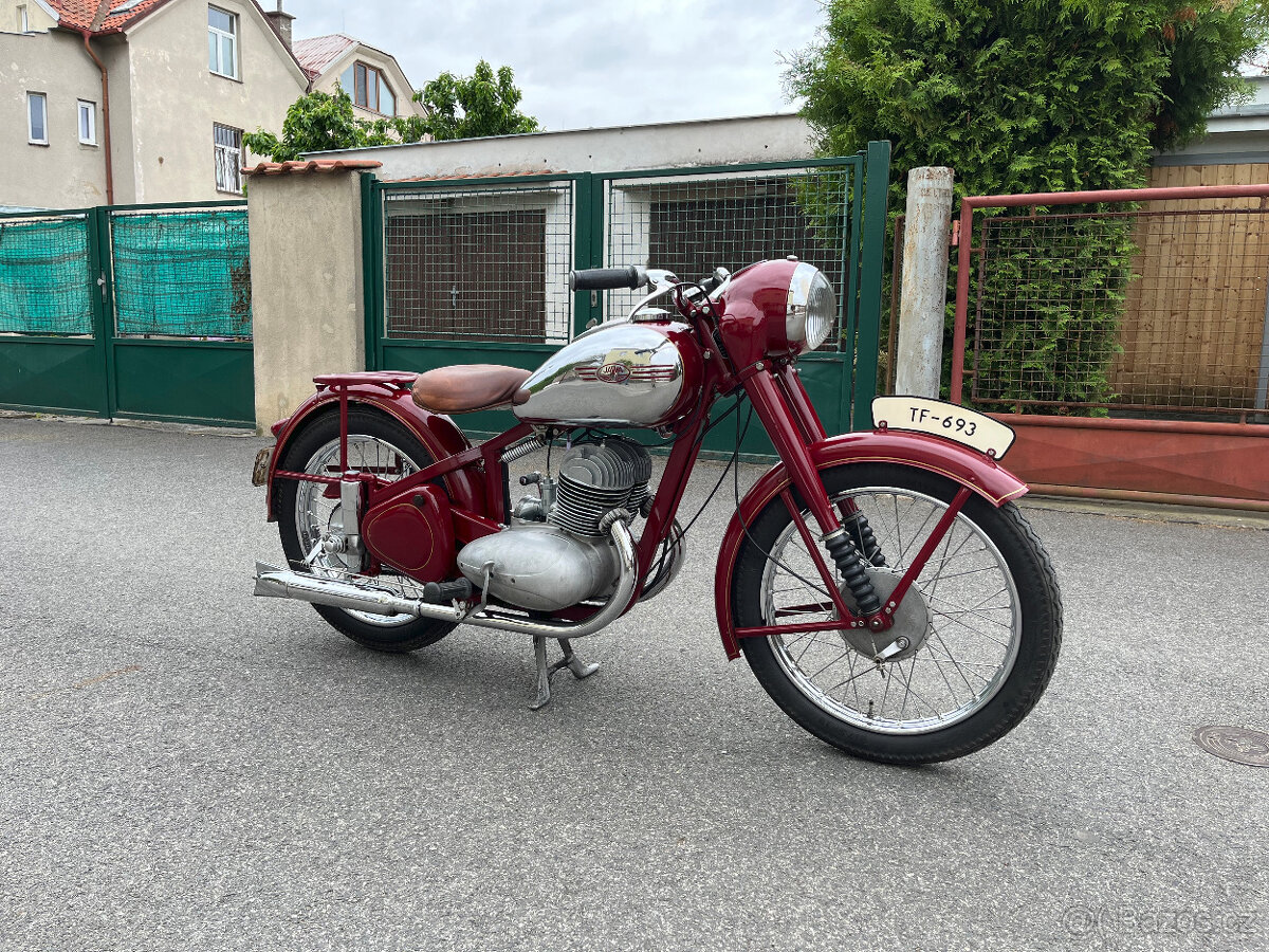 Jawa 350/18 Pérák, r.v. 1953 s TP (shodná čísla) - 3