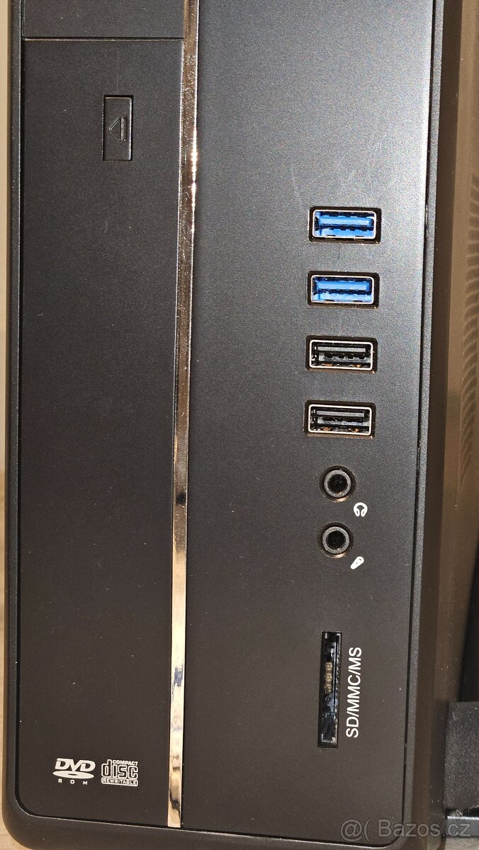 Počítač Intel 3.3ghz, ram 4Gb, ssd 240gb, hdd 500gb, zvuk 7. - 3