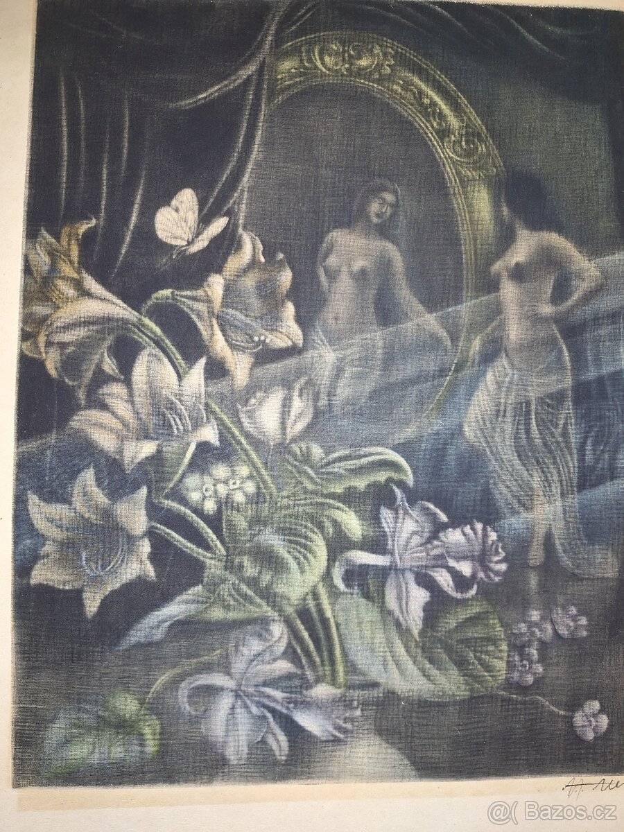 Dívka u zrdcadla - "Alex" Adolf Jelínek (1890 - 1957) - 3