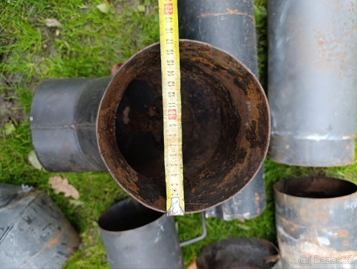 Silnostěnné, komínové roury - černý plech - 3