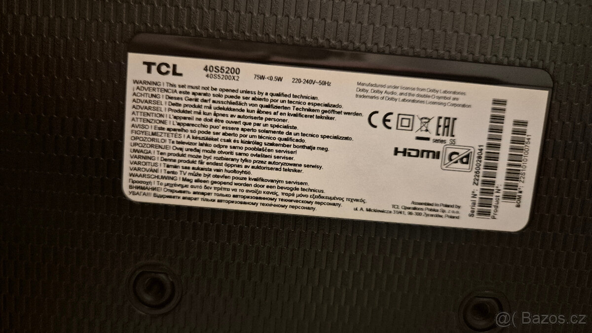 Android TCL40ES5200 101cm tv umí vše. - 3