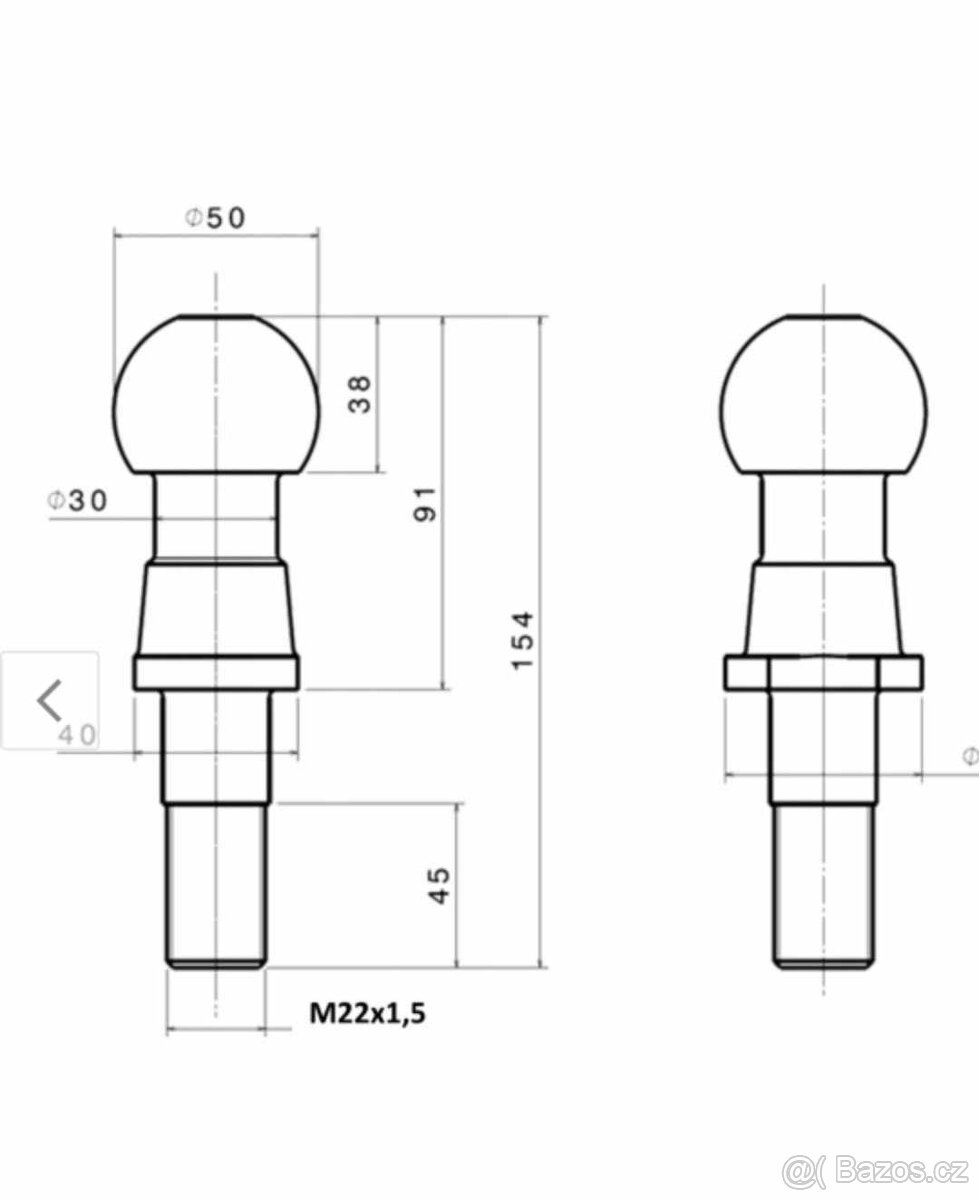 Tažná auto koule - 3