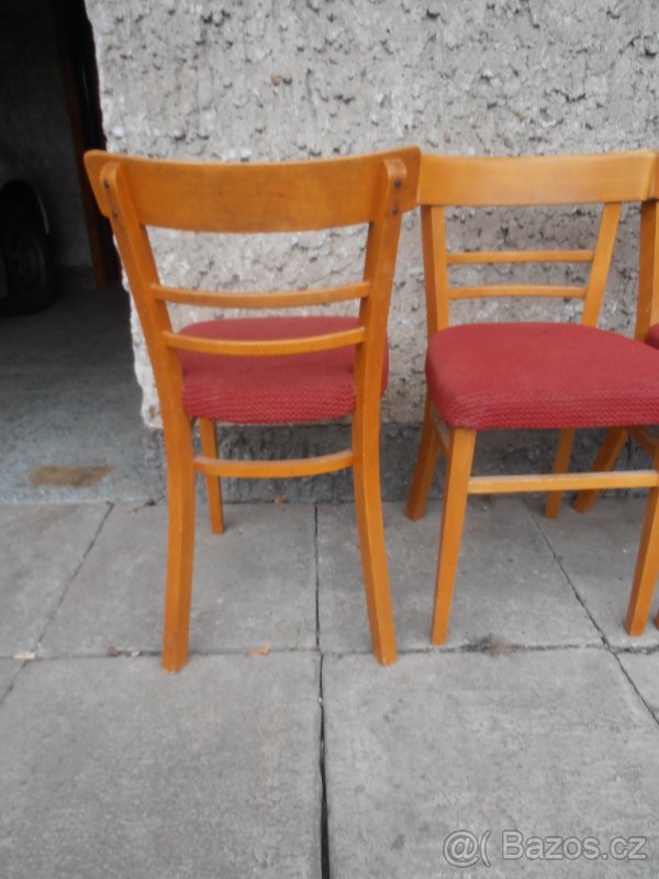 STAROŽITNÉ ŽIDLE TON 4 KUSY - 3