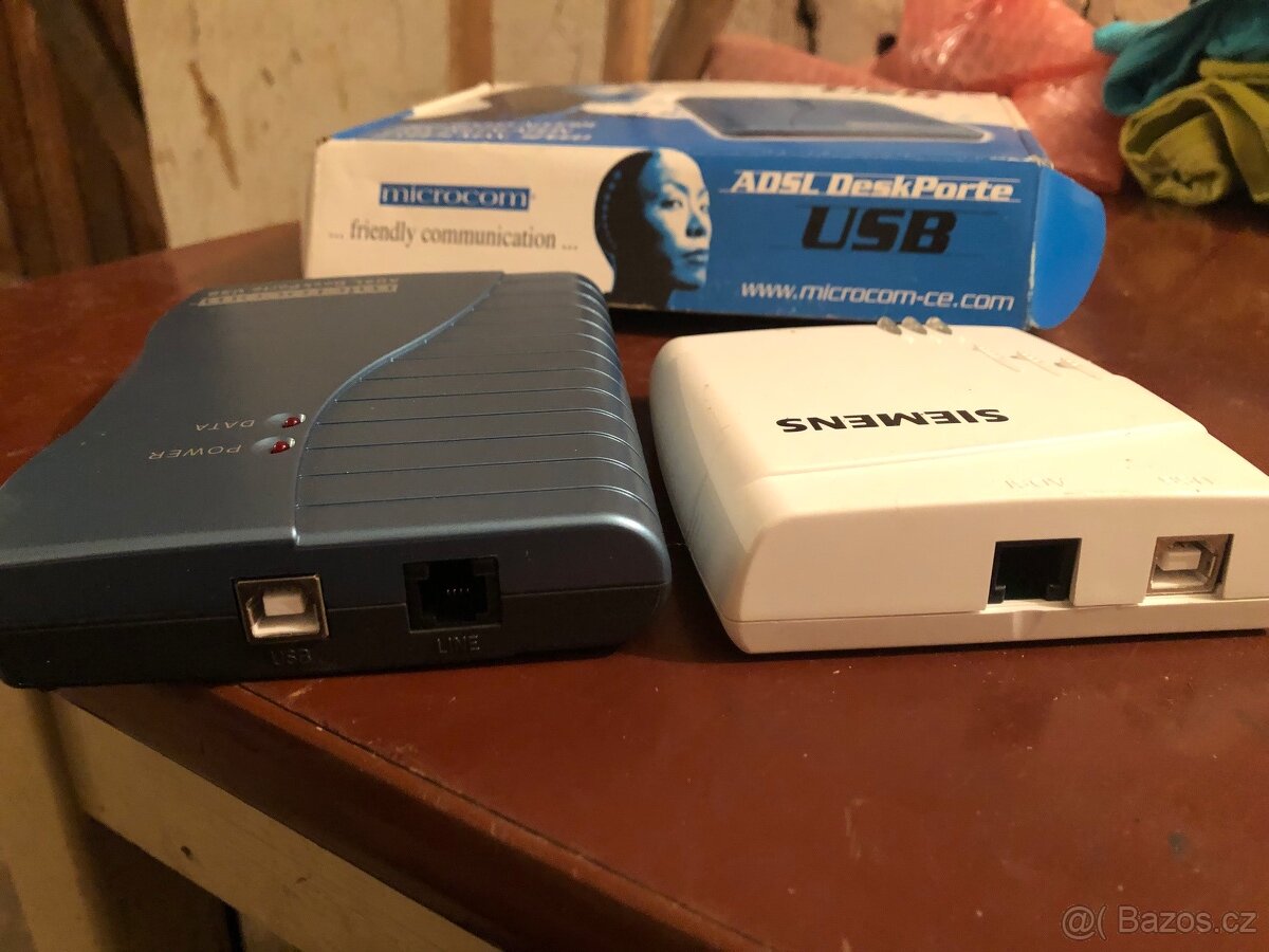 USB ADSL modemy Microcom a Siemens - 3