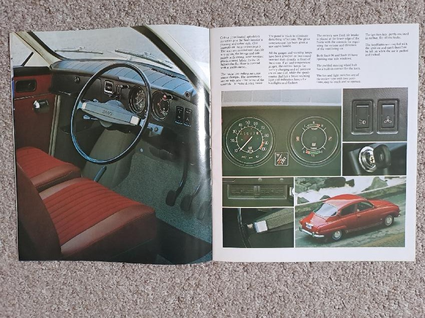 Prospekt automobilu SAAB V4 z roku 1970, dobový - 3