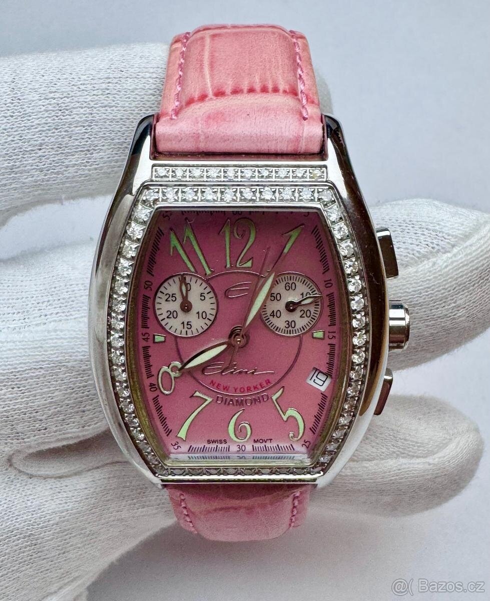 DÁMSKÉ NÁRAMKOVÉ HODINKY ELINI S PŘÍRODNÍMI BRILIANTY - ETUE - 3