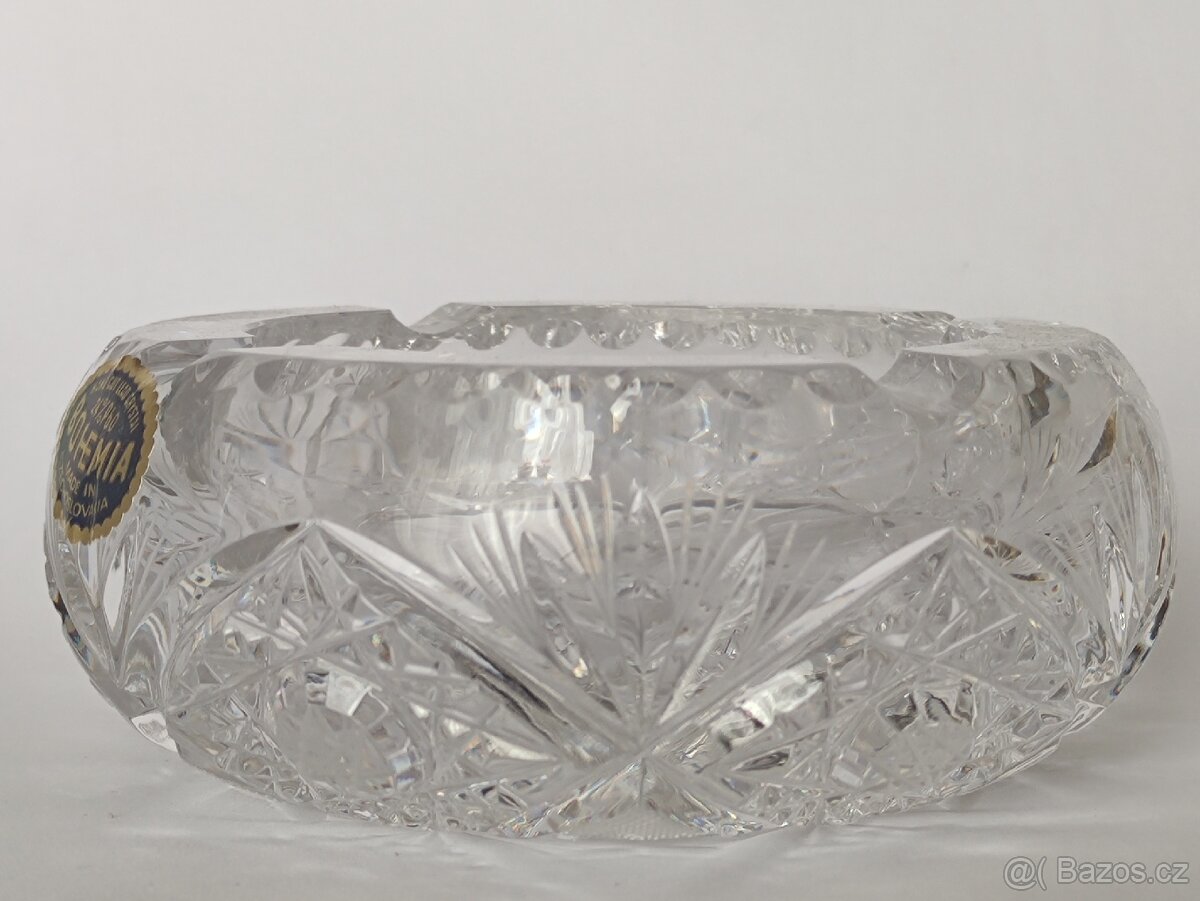 Starý popelník Bohemia Crystal Czechoslovakia, pošta 75.- - 3