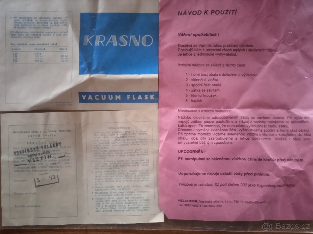 Termoska, výrobce Irisa Vsetín - 3