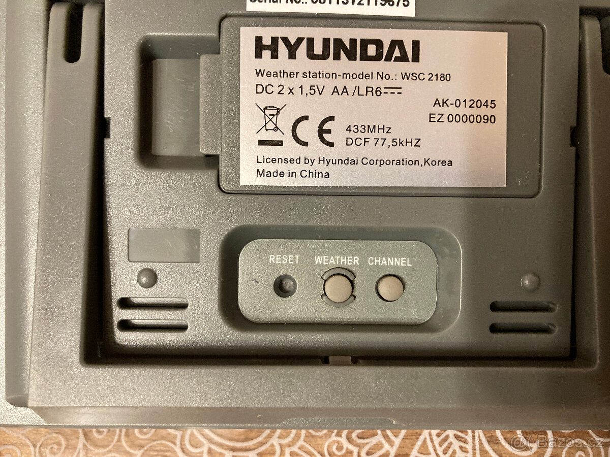 Meteostanice Hyundai WSC 2180 - 3