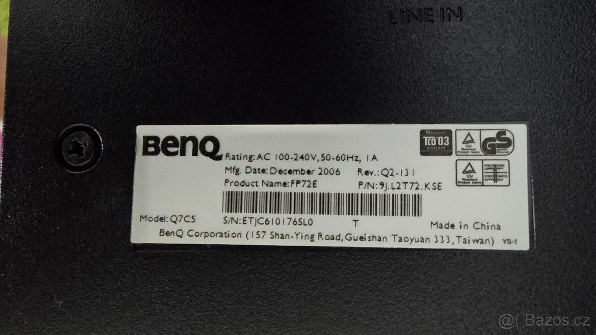 LCD monitor Beng Q7C5 - 3