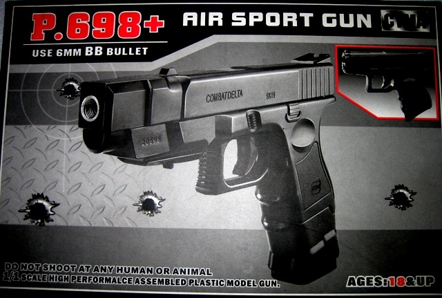 Airsoft zbraň Glok -43 polokovová - Manuální Nova - 3