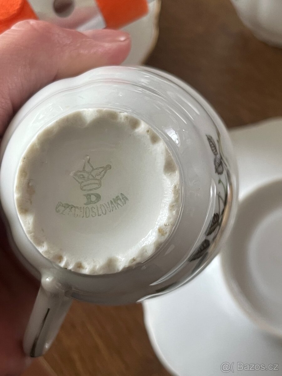 Porcelánová nekompletní sada Dubí – Czechoslovakia - 3