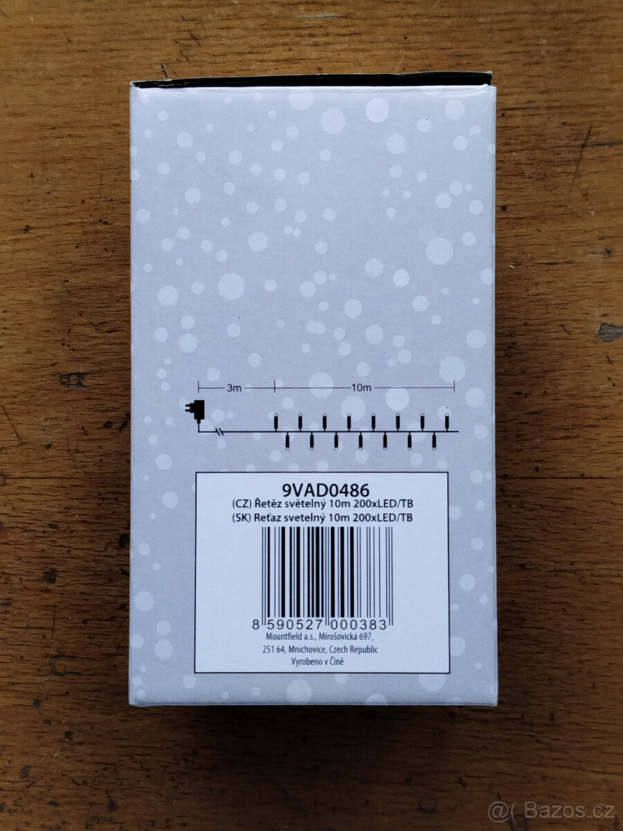 LED světelný řetěz 10m, 200LED - 3