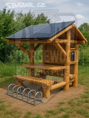 Solární odpočívadlo s nabíjením elektrokol a USB - 3