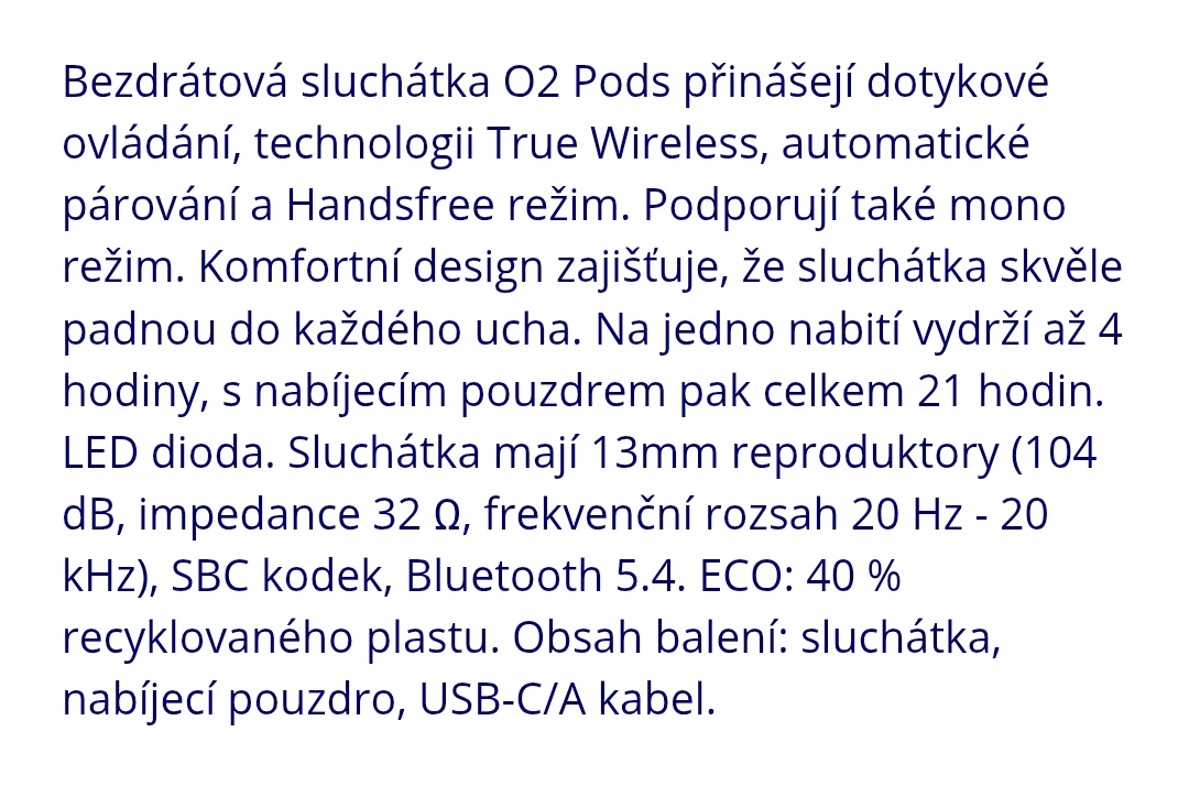Sluchátka O2 Pods(2sady)-NOVÁ+ SIM(2ks) - 3