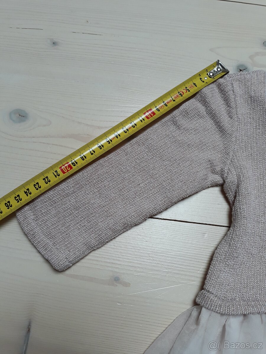 Starorůžové šaty vel 80 - 3