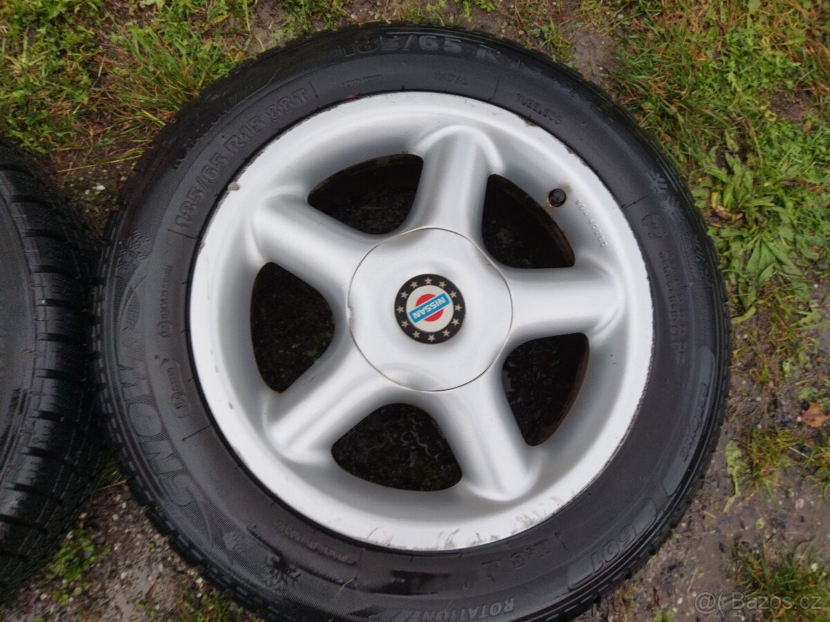 Prodám sadu ALU disků Nissan R15 4x114,3 - 3