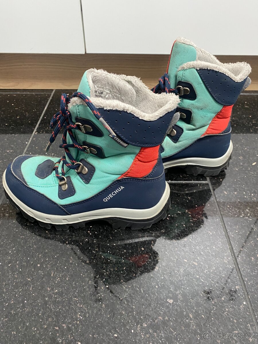 DĚTSKÉ TURISTICKÉ NEPROMOKAVÉ VYSOKÉ BOTY - 3